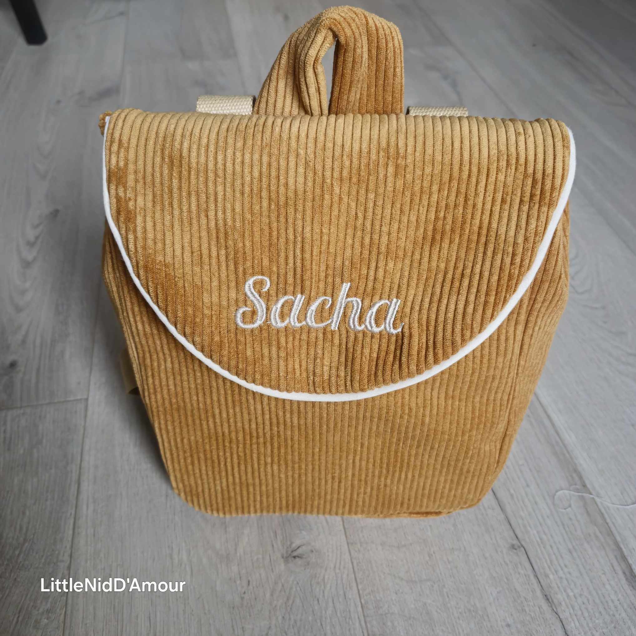 Sac à dos moutarde personnalisé